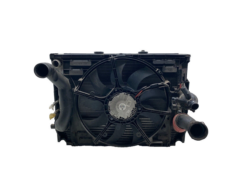 ⭕12-18 BMW 640i Radiator Cooling Fan AC Condenser Fan Shroud & Blade L