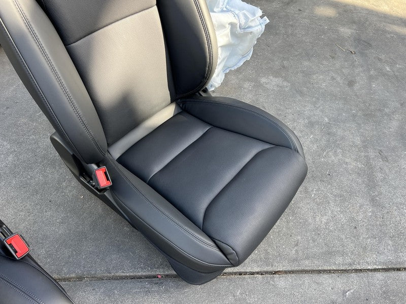 ⭕ 21-23 Tesla Model S Left & Right Front Bucket Seat + Rear 2nd Row Seat Black