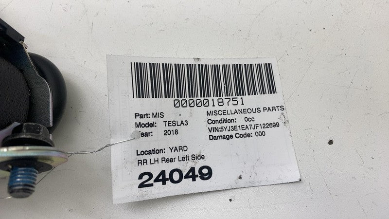 108128101D ⭕ 2017-2023 Tesla Model 3 Rear Side 2nd Row Seatbelt Retractor Left 1081281-01-D