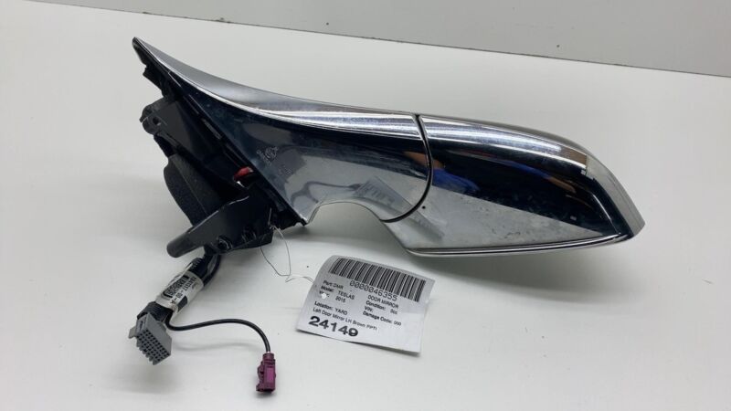 1041317-00-A 2012-2015 Tesla Model S Front Left Exterior Rear View Door Mirror LH Brown PPTI