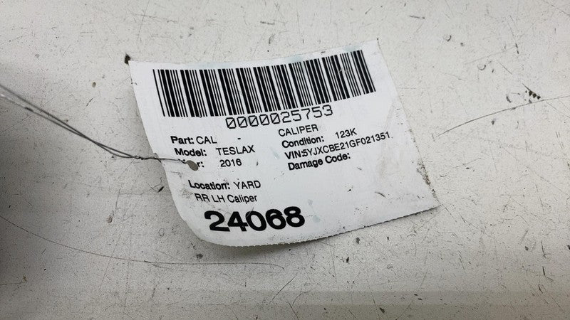 ⭕ 2016-2020 Tesla Model X MX Rear Driver Side Caliper w/ Brake Hose Line Left
