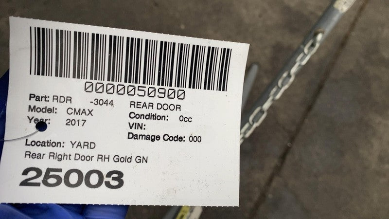 2013-2018 Ford C-Max Rear Passenger Side Door Shell Panel Right RH Assy Gold GN