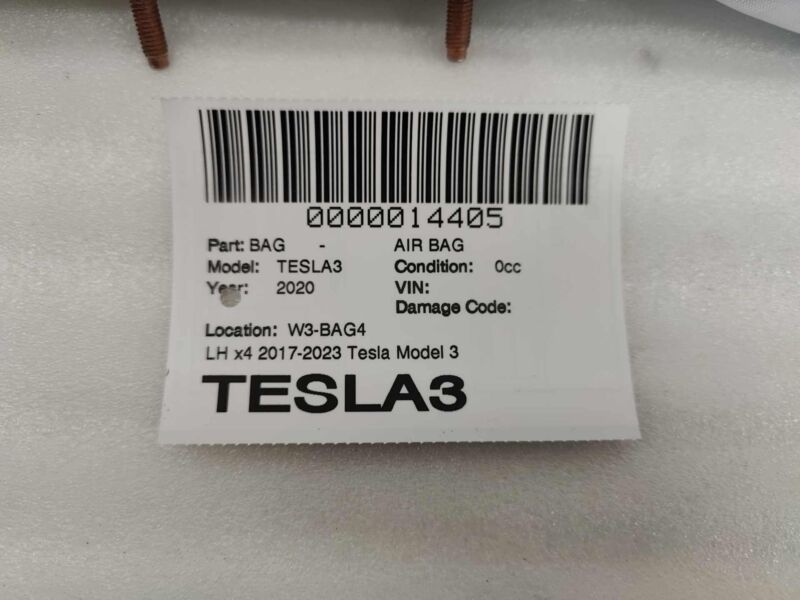 1077829-00-F ⭕ 2017-2022 Tesla Model 3 Y  Front Driver Seat Airbag Left Air Bag 1077829-00-F