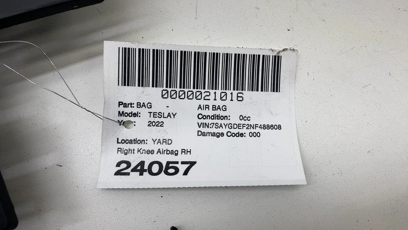 1077826-00-D ⭕ 2017-2023 Tesla Model 3 Y Right Lower Knee Safety Airbag Module 1077826-00-D