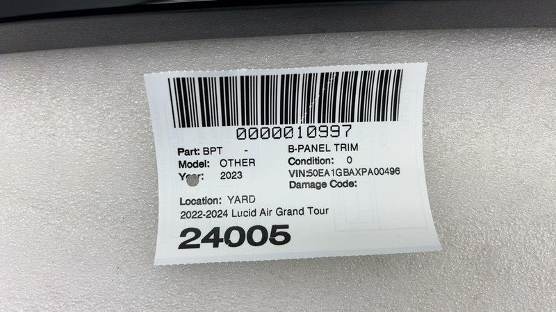 P11-J31600-02 ⭕22-24 Lucid Driver B-pillar Applique Glass w/ Camera Antenna Left P11-J31600-02