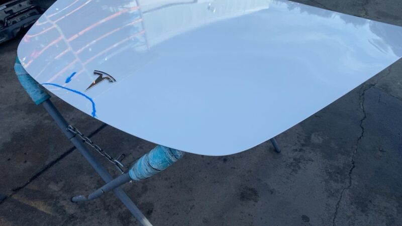 2017-2023 Tesla Model 3 M3 Front Hood Bonnet Shell Panel Cover Assy White - PPSW