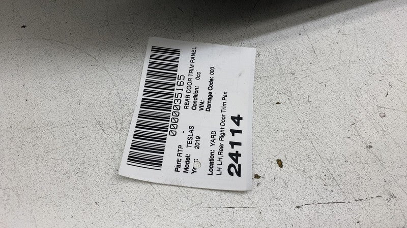 ⭕ 2016-2020 Tesla Model S MS Rear Left Interior Door Panel Trim Card Cover Assy