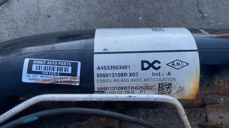 ⭕ 2019 Smart EQ Fortwo Coupe Rear Suspension Subframe Axle Beam A45335