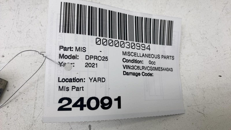 B8050521 ⭕ 2021 Ram ProMaster 2500 Rear Passenger Side Sliding Door Latch Striker Right