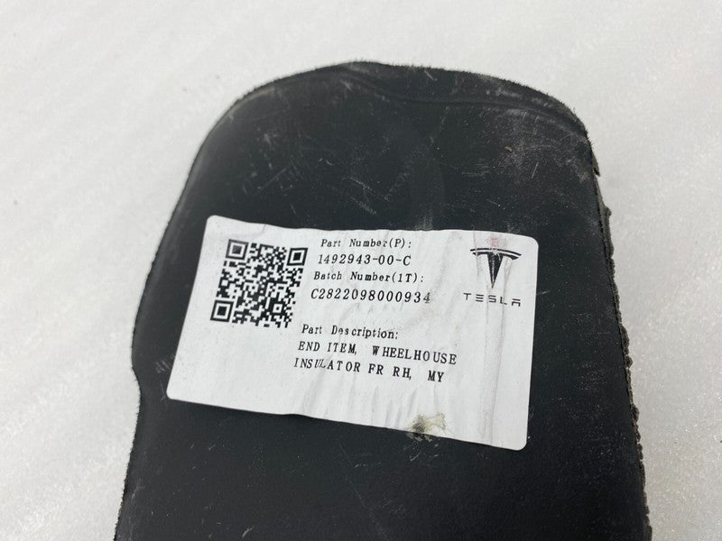 1492943 00 C ⭕2020-2023 Tesla Model Y Front Passenger Right Wheelhouse Insulator 1492943-00-C
