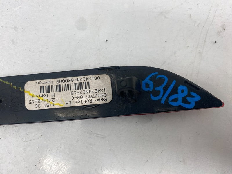 ⭕ 12-20 Model S Rear Driver Side Bumper Lamp Reflector Light Left 6007