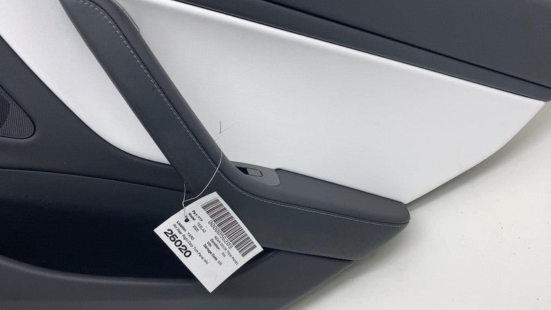 1105096 00 E 2017-2020 Tesla Model 3 M3 Rear Passenger Side Door Panel Trim Cover White Right