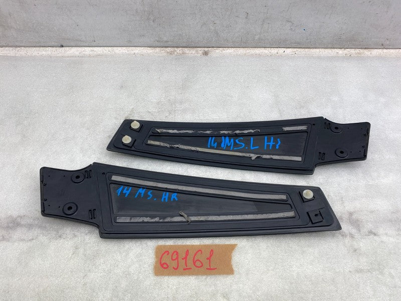 ⭕ 2012-2020 Tesla Model S PAIR Left & Right B-Pillar Molding Applique Glass Trim