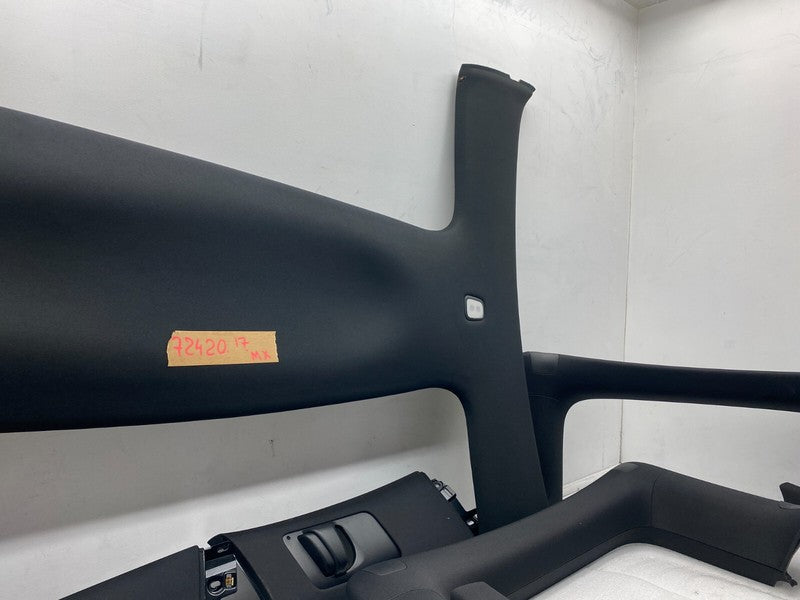 ⭕ 16-20 Tesla Model X SET Headliner Sunvisor Upper A + B + C-Pillar Tr