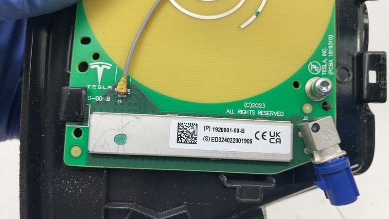 ⭕ 24-25 Tesla Model 3 Antenna GPS GNSS Rain Sensor Module w/ Cover 192