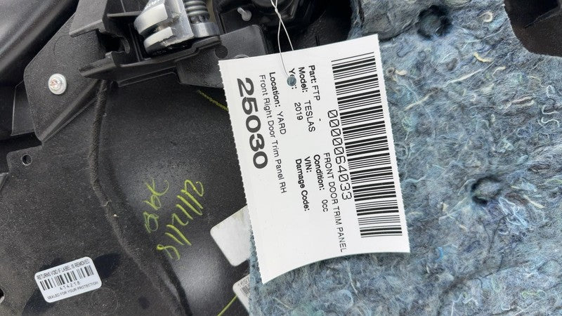 ⭕ 12-20 Tesla Model S Front Driver Side Interior Door Panel Trim Card Cover Left