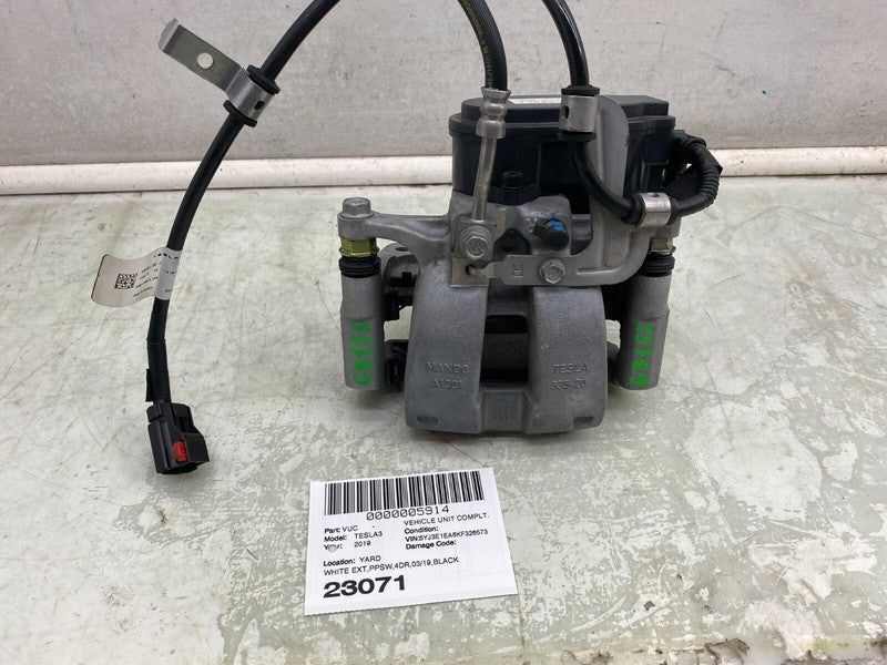 104462400G ⭕ 2017-2025 Tesla Model 3 Rear Right Caliper + Brake Hose Line BASE 1044624-00-G