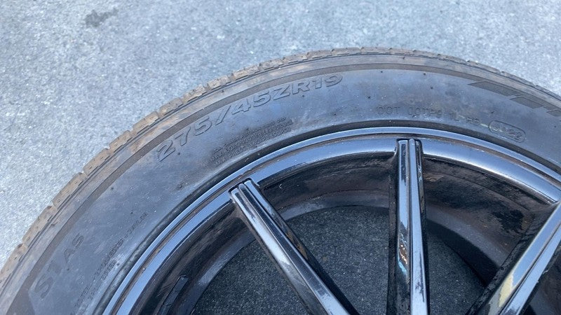 ⭕ 2012-2016 Model S 19x9.5 Wheel Rim w/ Hankook Ventus Tire 275/45 ZR1