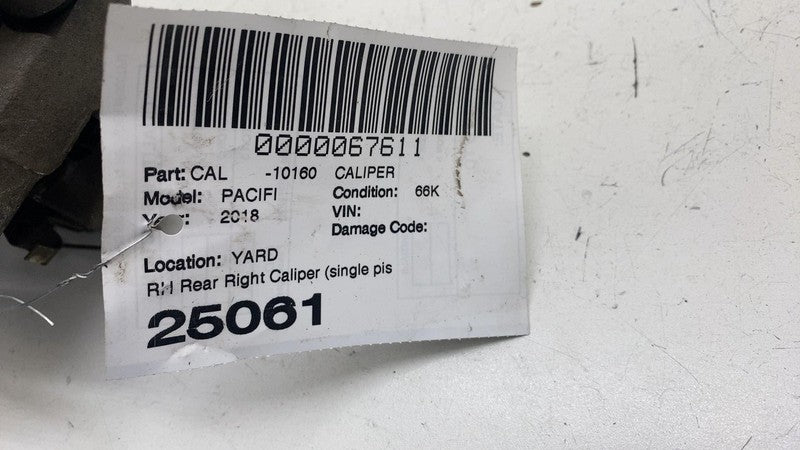 ⭕17-24 Chrysler Pacifica Rear Passenger Side Right Brake Caliper (Single Piston)