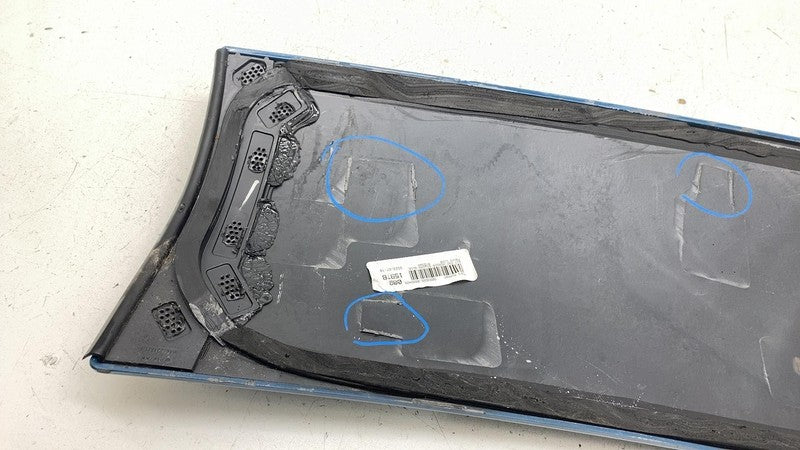 ⭕ 2022-2024 Rivian R1t Front Header Upper Trim Blue (Damaged)