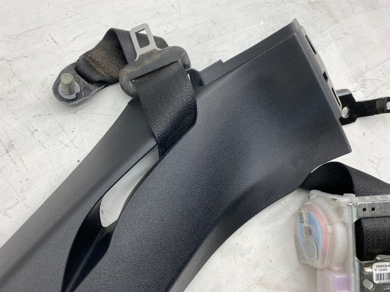 ⭕ 12-20 Model S Passenger C-Pillar Mid Trim Cover & Seat Belt Right 10
