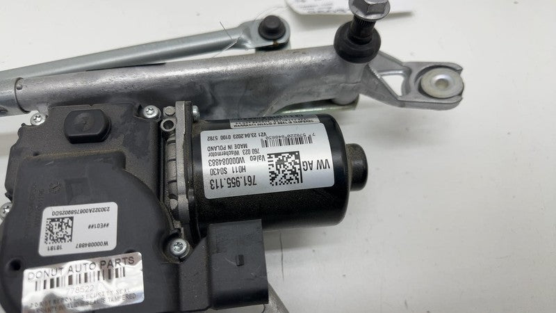 761 955 113 ⭕2019-2024 Porsche Cayenne Front Windshield Wiper Motor w/ Linkage OEM 761955113