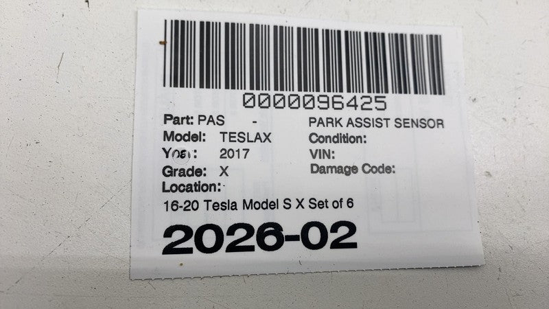 ⭕ 16-20 Tesla Model S X Set of 6 Bumper Parking Sensor 1099611-00-A/11