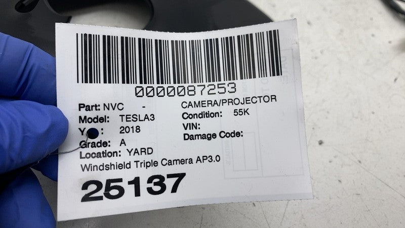 ⭕17-23 Model 3 Front Windshield Adjustable Triple Camera w/ Harness 11