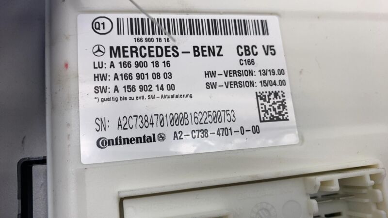 A1569021400 2016 2017 2018 2019 Mercedes-Benz GLE350 BCM Body Computer Control Module OEM