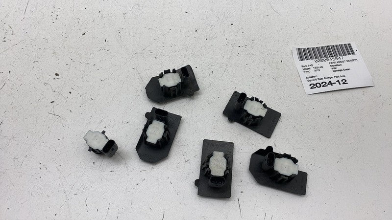 ⭕ 12-20 Model S X Set of 6 Bumper Parking Assist Sensor Silver PPTI 10