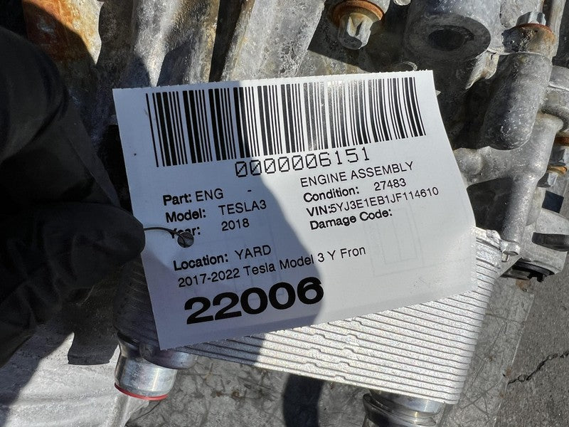⭕17-20 Tesla Model Y 3 Front Drive Unit Engine Electric Motor *27k* 11