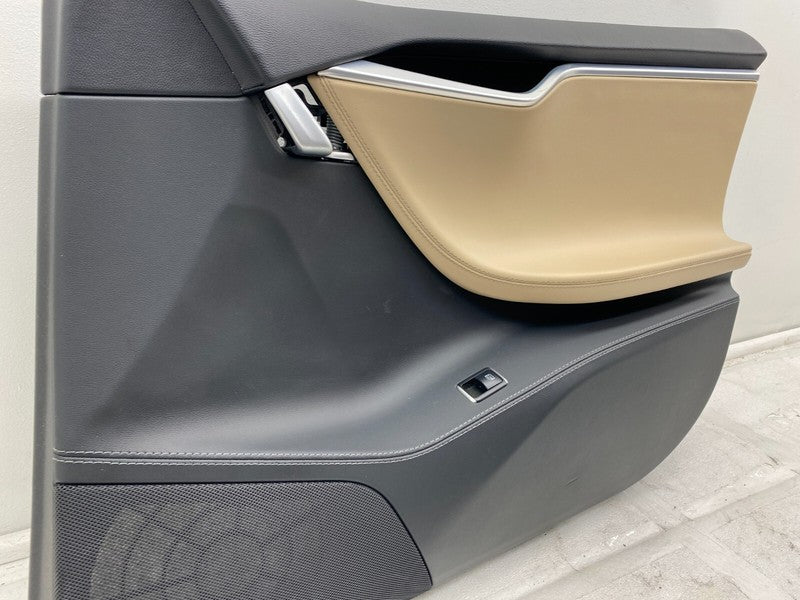 100793620L ⭕ 12-15 Model S Front Right Interior Door Panel Trim Card Cover RH 1007936-20-l