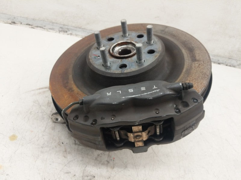 6007023-00-B ⭕ 12-15 Tesla Model S MS Rear Left Spindle Knuckle Caliper Hub Disc Rotor Shield