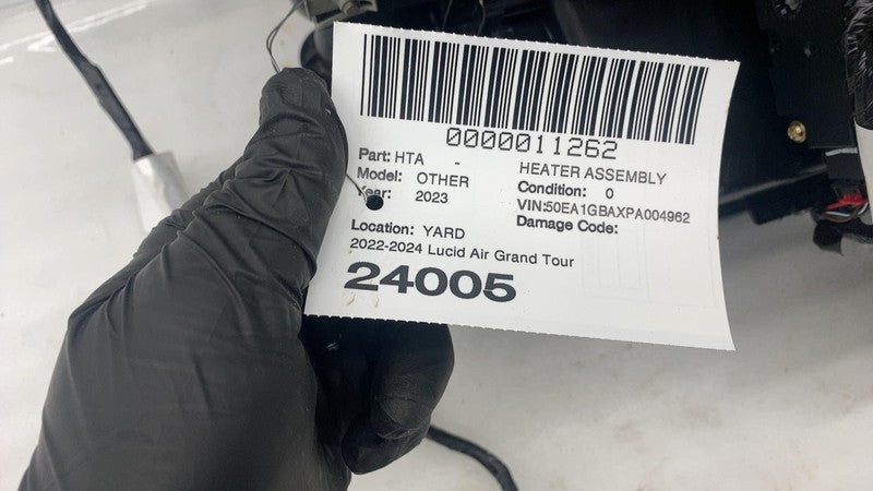 P11-M70100-03 ⭕ 22-24 Lucid Air AC Heater Ventilation Box w/ Radiator Assembly P11-M70100-03