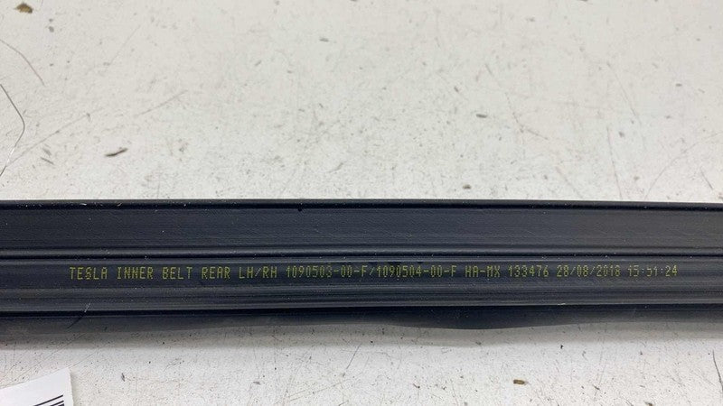⭕ 17-23 Model 3 Rear Right Door Window Inner Belt Weatherstrip Seal 10
