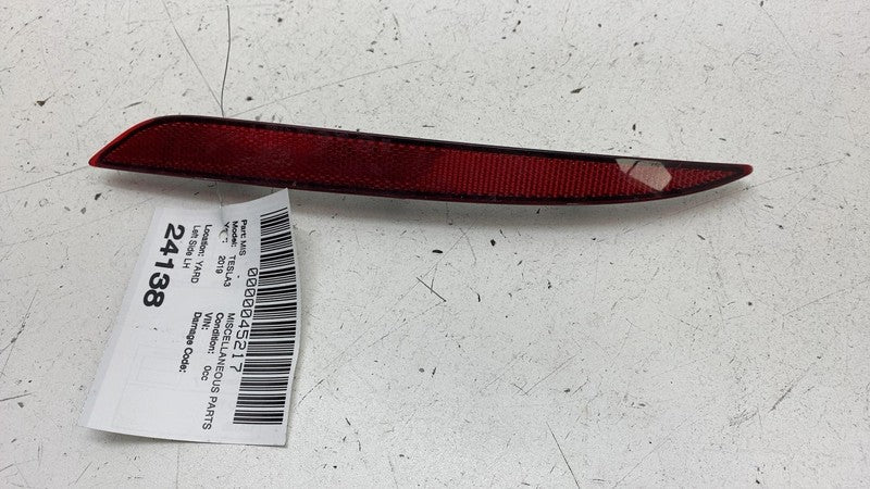 ⭕ 2017-2023 Tesla Model 3  Rear Side Bumper Light Reflector Lamp Left 