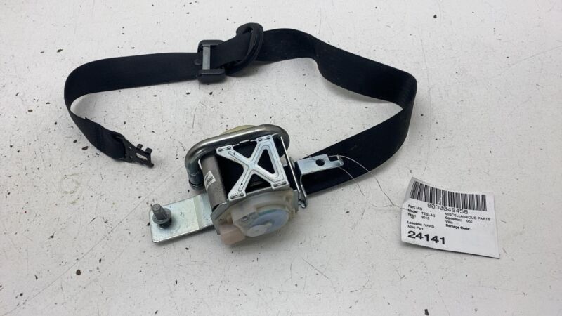 104825903A 2012-2020 Tesla Model S Front Passenger Side 1st Row Seat Belt & Retractor Right