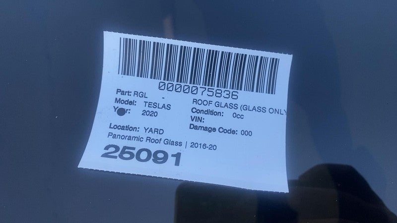 ⭕ 2016-2020 Tesla Model S MS Moon Roof Panoramic Sunroof Glass Assembl