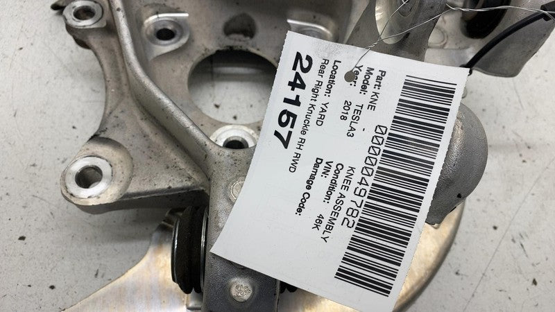 104441100F 2017-2023 Tesla Model 3 Rear Right Spindle Knuckle ABS Sensor + Dust Shield RWD