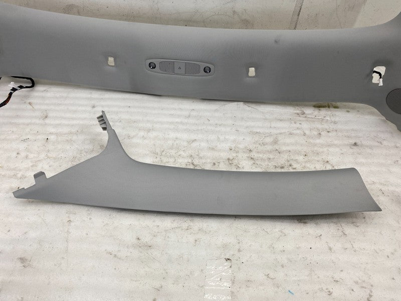 108626571I ⭕ 17-20 Tesla Model 3 Headliner w/ A-Pillar Upper Cover & Rail Trim + Sunvisor