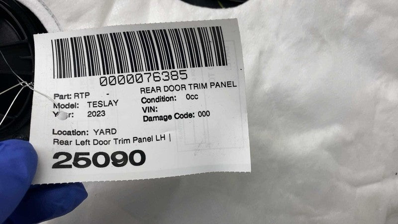 1498462-00-A ⭕ 20-24 Tesla Model Y Rear Left Interior Door Panel Trim Card Cover 1498462-00-A