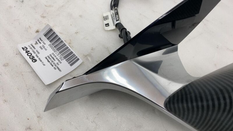 ⭕ 2017-2020 Tesla Model 3 Driver Side Exterior Rear View Door Mirror Left (WRAP)