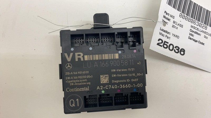 A1669005811 ⭕ 14-15 Mercedes-Benz B-Class Front Right Door Panel Control Module A1669005811