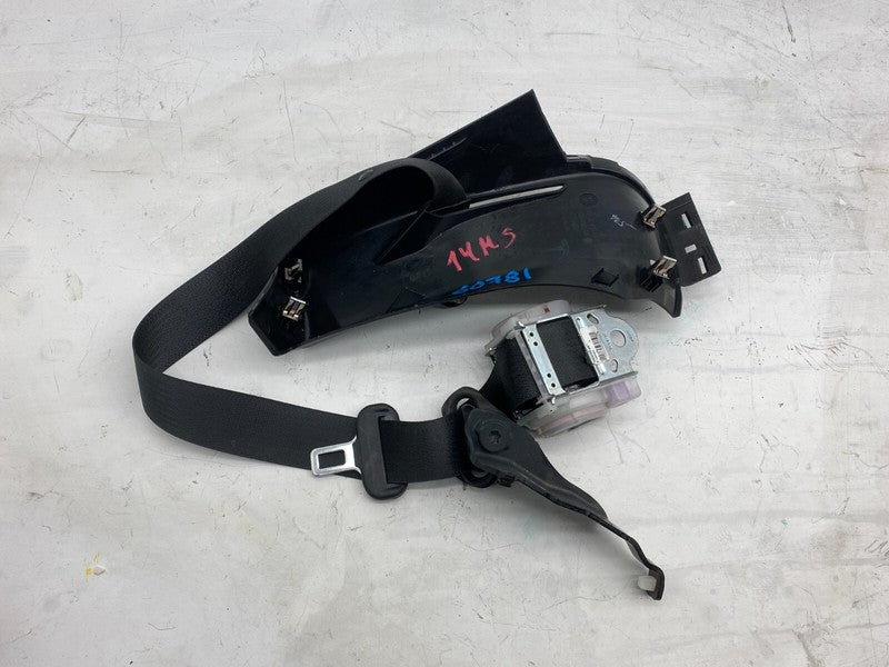 ⭕ 12-20 Model S Rear Left Seatbelt & Retractor w/ Mid C-Pillar Trim 10