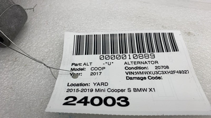 7640131 04 2014-2019 Mini Cooper BMW X1 X2 2.0L Denso 7640131-04 Alternator Assembly 20K