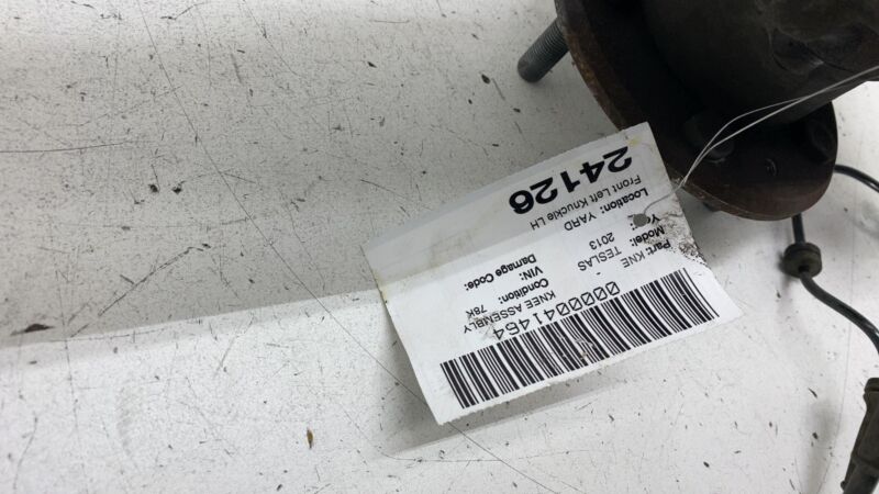 600701700C ⭕12-15 Model S Front Left Spindle Knuckle w/ Wheel Hub & Sensor RWD 6007017-00-C
