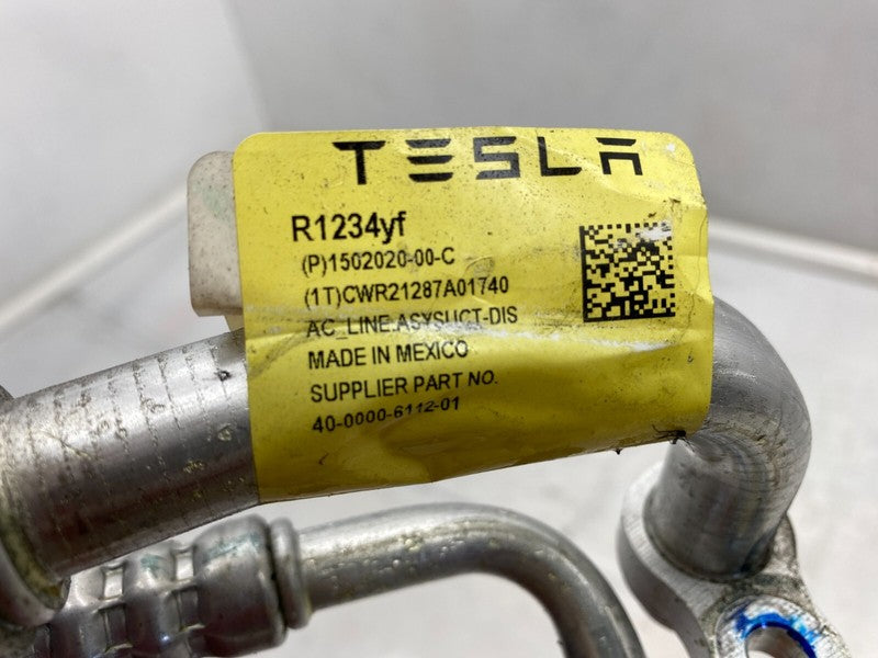 1502020 00 C ⭕ 17-23 Tesla Model 3 A/C Line Supermanifold to Compressor Pipe OEM 1502020-00-C