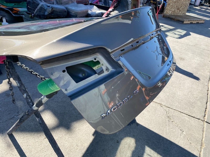 ⭕ 12-15 Tesla Model S Rear Trunk Liftgate Tailgate Hatch Panel w/ Wind