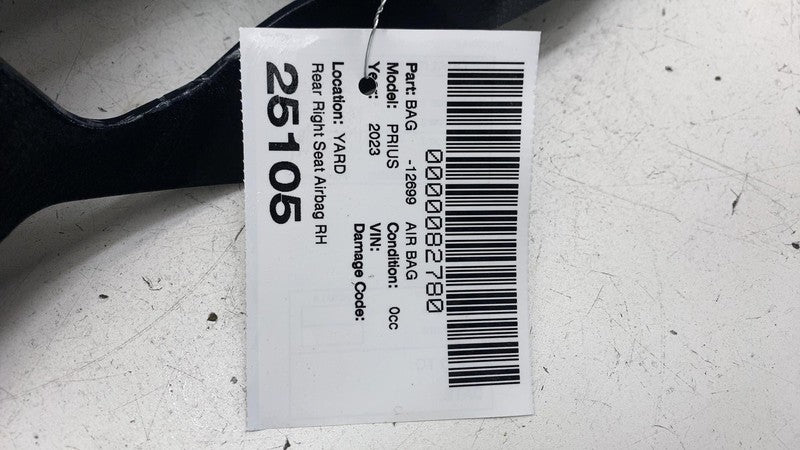 ⭕ 23-24 Toyota Prius Rear Passenger Side Seat Airbag w/ Trim Right 739