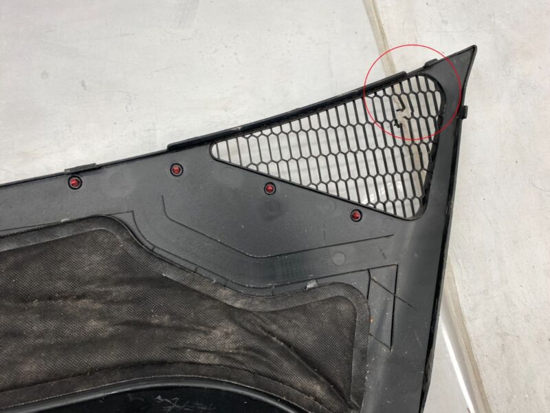 1008976 00 F ⭕ 12-15 Model S Under Hood Apron Windshield Cowl Screen Cover Trim 1008976-00-F